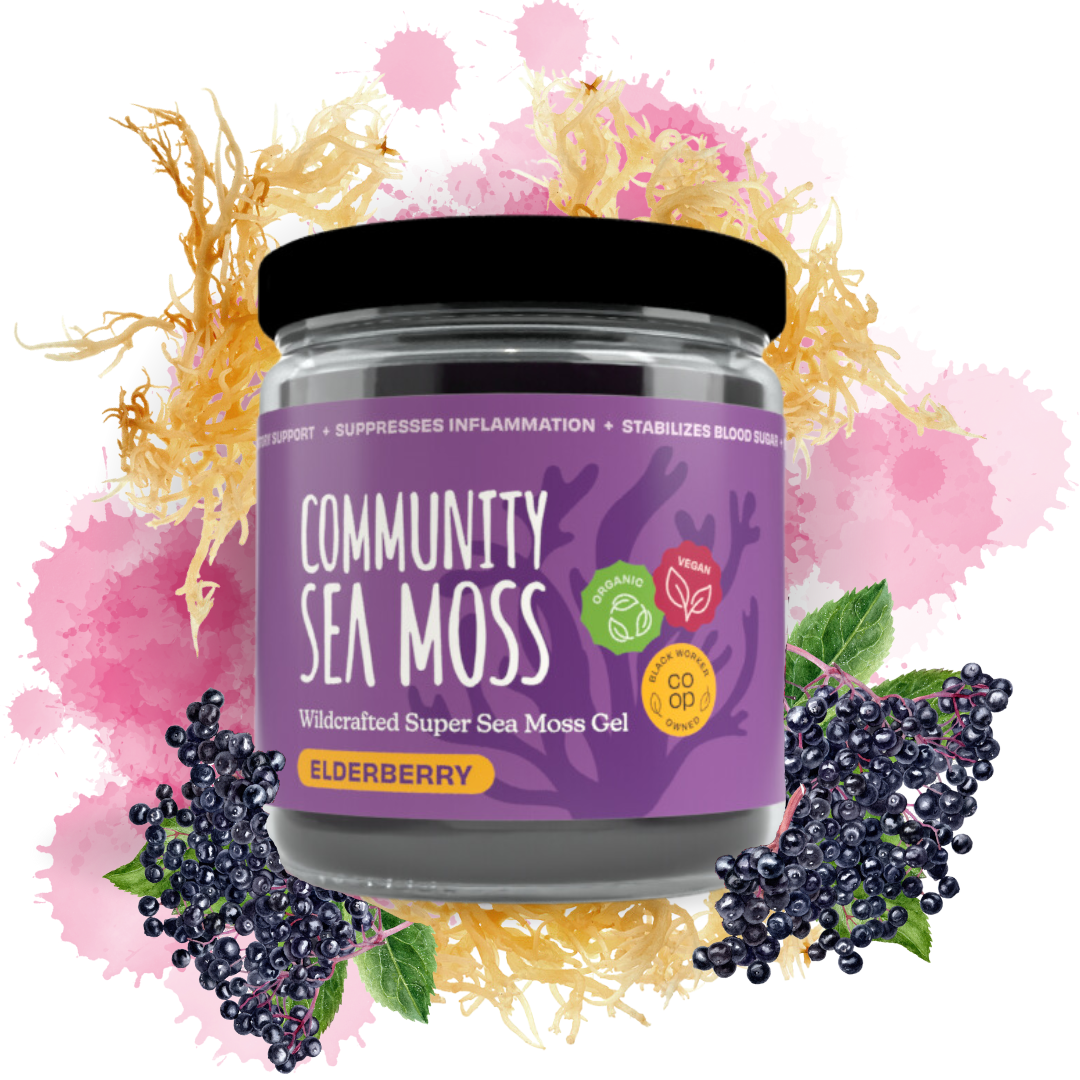 Wildcrafted Super Sea Moss Gel - Elderberry